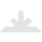 Ekena Millwork Richland Architectural Grade PVC Gable Bracket, 48"W x 26"H x 2"D x 6"F, 13/12 Pitch GBP048X26X0206RIC00 - alternate 2